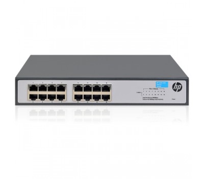 Коммутатор HP 1420-16G Switch (16 ports 10/100/1000, unmanaged, fanless, 19") (JH016A#ABB)